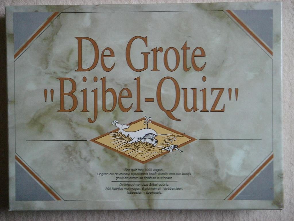 LEUK: De Grote Bijbel-Quiz, Hobby en Vrije tijd, Gezelschapsspellen | Bordspellen, Vijf spelers of meer, Ophalen, Gebruikt