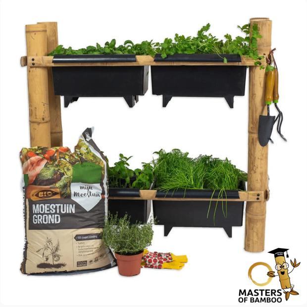 moestuinbak, kweekbak, kweektafel van bamboe € 69,95!, Overige materialen, Nieuw, Ophalen of Verzenden, Balkon