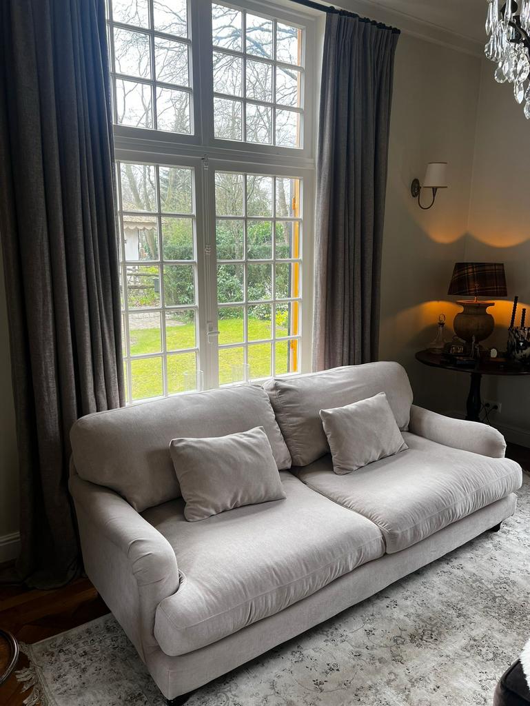 La Redoute bankstel (4-zits) - Zo goed als nieuw!, Ophalen, 100 tot 125 cm, Zo goed als nieuw, Rechte bank