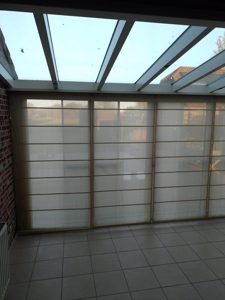 Gordijnen, Ophalen, 200 cm of meer, Beige, 50 tot 100 cm