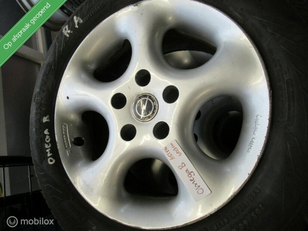 4 x 15 inch 5 gaats Sport velgen 205/60/15 Opel Omega A/B, Gebruikt, Velg(en), Ophalen of Verzenden