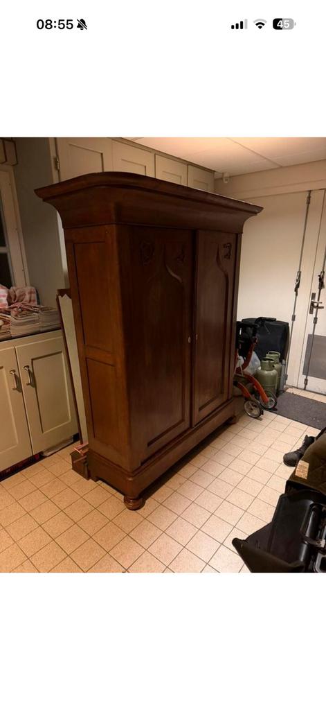 Antieke kast opknapper, Antiek en Kunst, Antiek | Meubels | Kasten, Ophalen of Verzenden