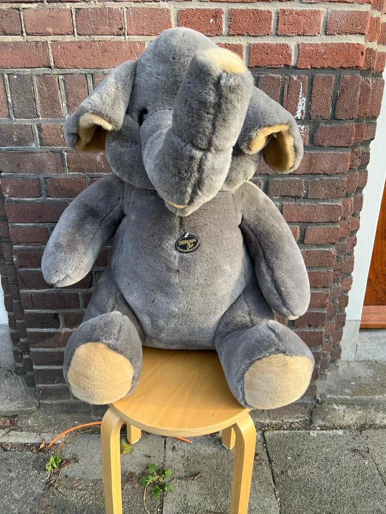 Vintage Althans knuffel olifant XXXL PLUCHE 85 cm!!!, Ophalen of Verzenden, Zo goed als nieuw, Stoffen beer, Overige merken