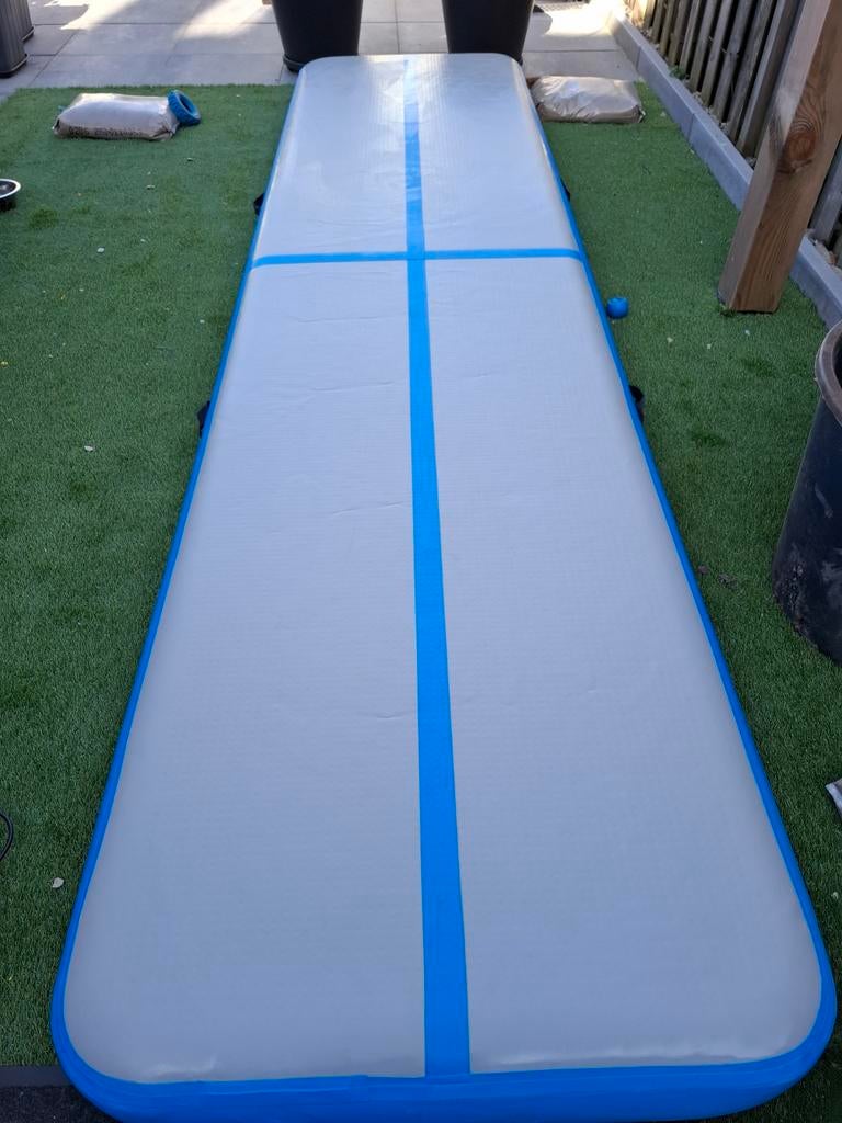 Airtrack 4m x 1m x 20cm met pomp en repairkit, Ophalen, Gebruikt, Overige typen