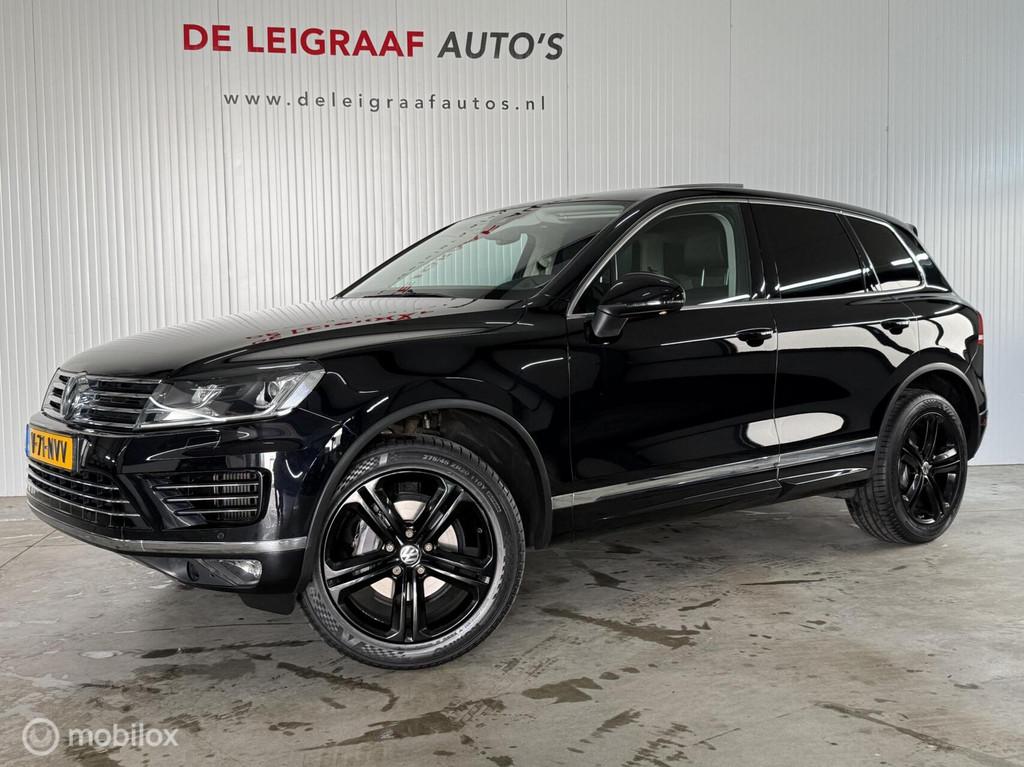 Volkswagen Touareg 3.0 tdi R-Line GRIJS Kent [Leer,Carplay,L, Automaat, Gebruikt, Zwart, 2217 kg
