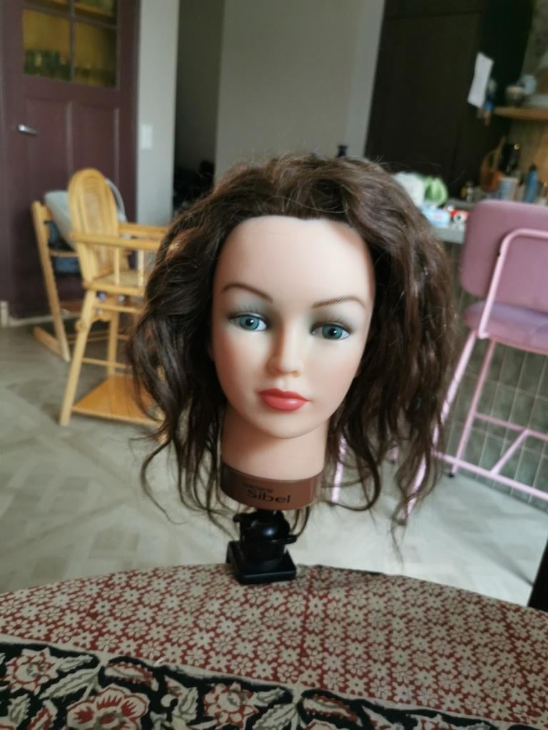 Oefenhoofd van echt haar Sibel, Ophalen of Verzenden, Zo goed als nieuw