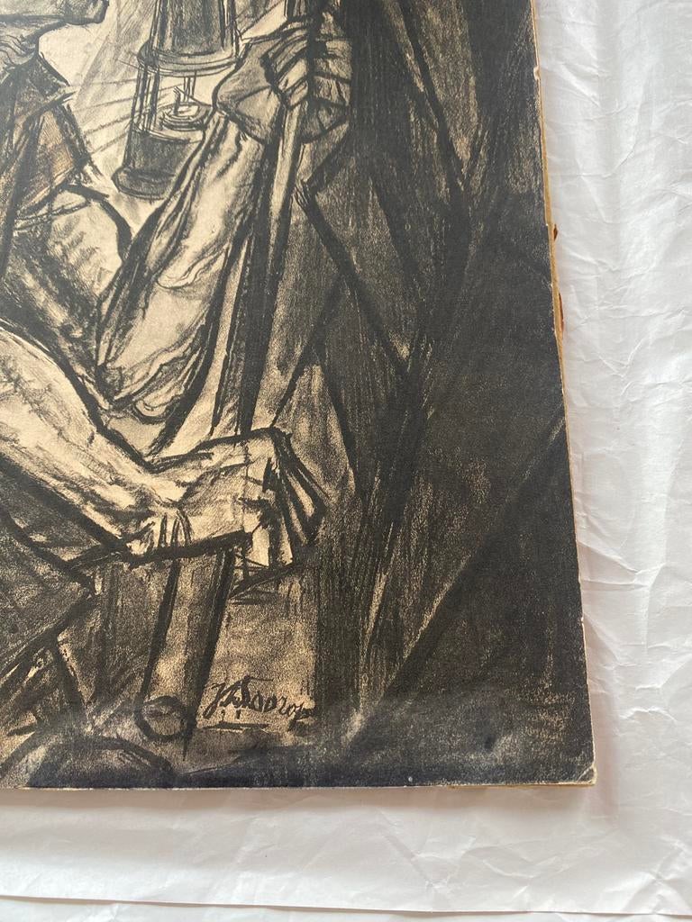 De mijnwerker ( jan Toorop), Ophalen