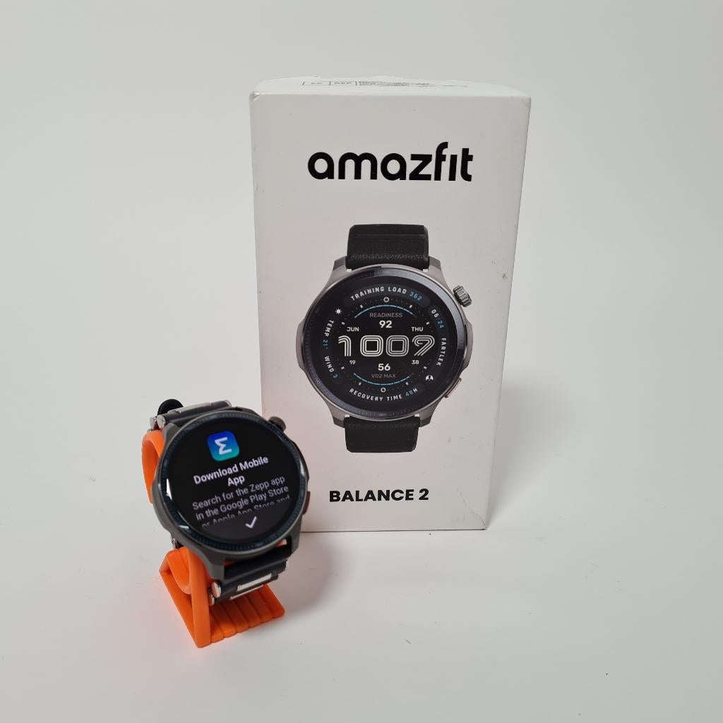 Amazfit Balance 2 Smartwatch | 21 dagen batterij, Overige merken, Zwart, GPS, Ophalen of Verzenden