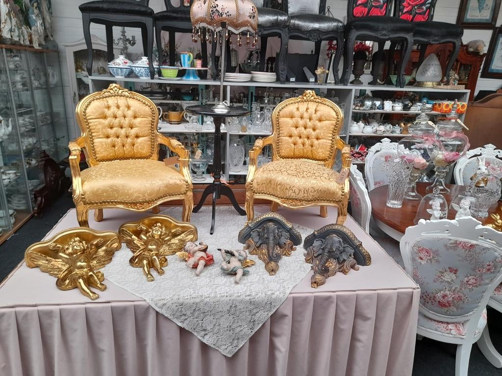 2 x mooie kinder barok fauteuile 135.00 p.s, Ophalen of Verzenden, Zo goed als nieuw, 75 tot 100 cm