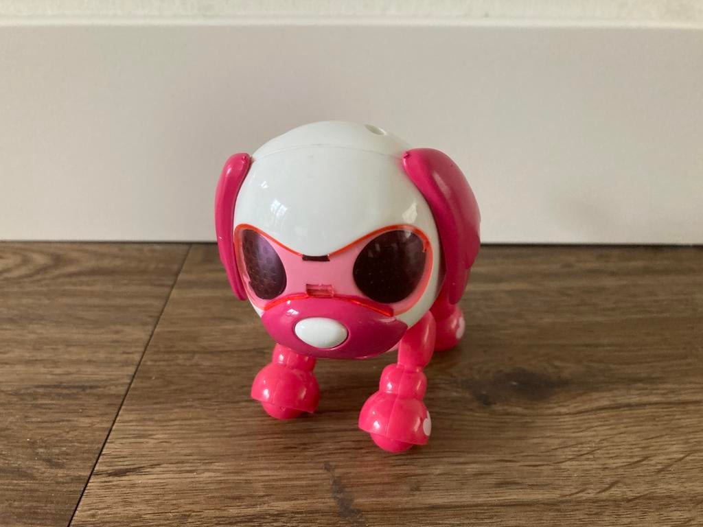 Robothondje zgan roze met wit!, Ophalen of Verzenden, Zo goed als nieuw