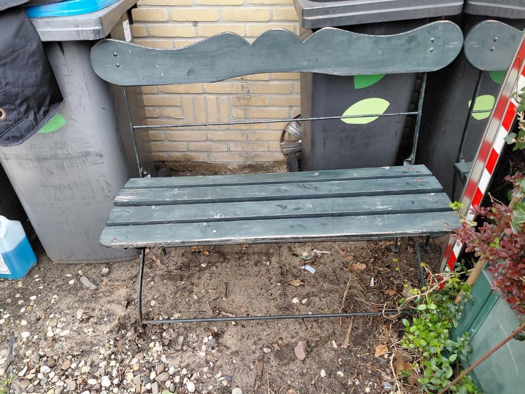 Tuinbankje opklapbaar, Tuin en Terras, Tuinbanken, Ophalen