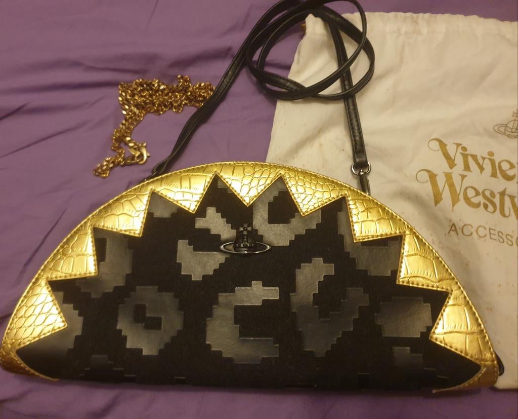 Vivienne Westwood tas, Ophalen of Verzenden, Zo goed als nieuw, Zwart