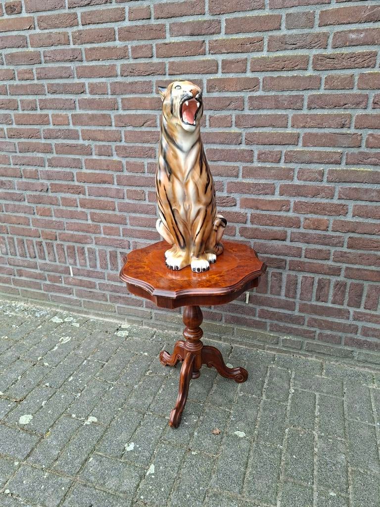 Groot porseleinen tijger beeld, Ophalen of Verzenden, Zo goed als nieuw, Dier