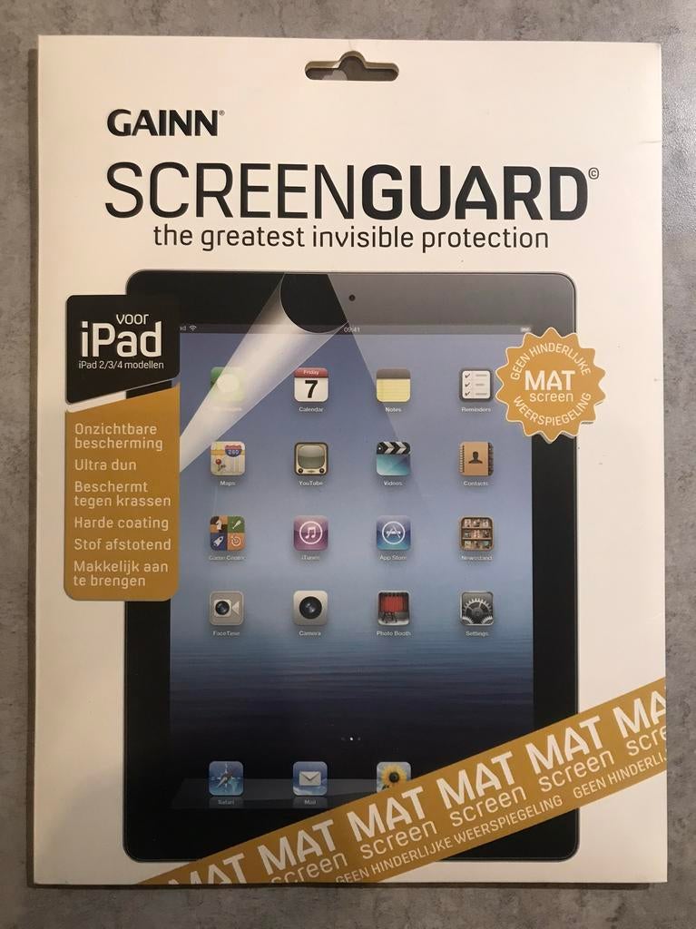 Ipad screenprotector voor Ipad 2/3/4 modellen mat, 10 inch, Ipad 2/3/4, Nieuw, Ophalen of Verzenden