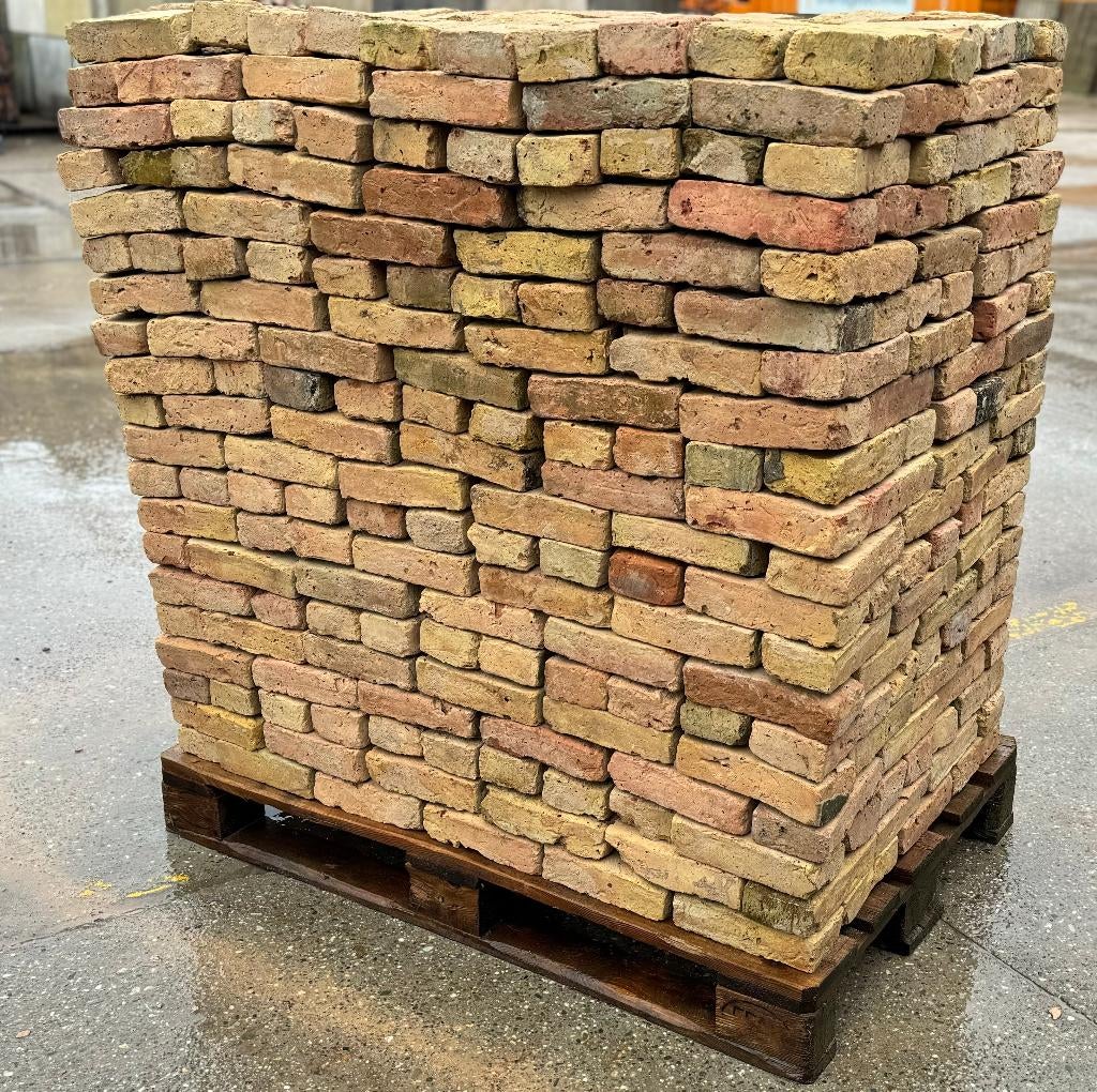 2500 stuks / 35m2 metsel waalformaat appelbloesem steen., Ophalen, Overige materialen, Gebruikt, Overige typen