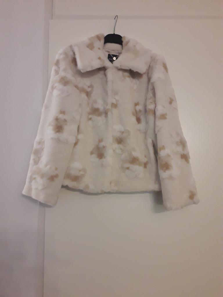 Guess Marciano Faux Fur Jasje Maat 42, Ophalen of Verzenden, Nieuw, Maat 42/44 (L), Zwart