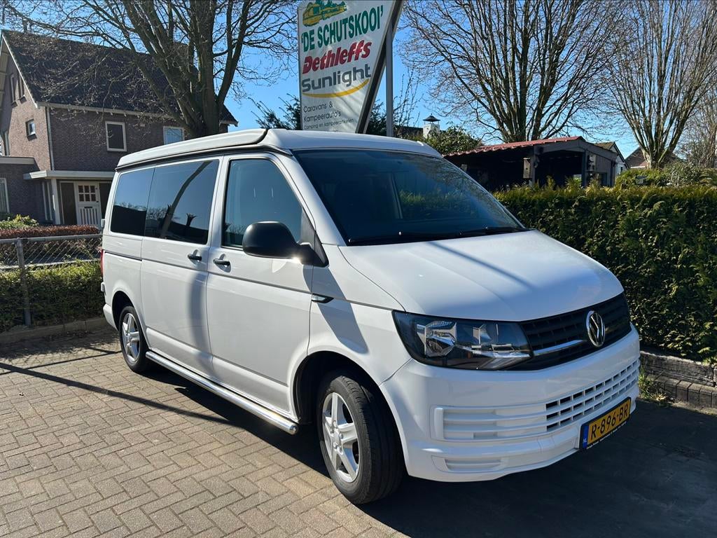 Volkswagen transporter T6 easy camper 2017, Caravans en Kamperen, Buscamper of Camperbus, Volkswagen, Bedrijf, Diesel