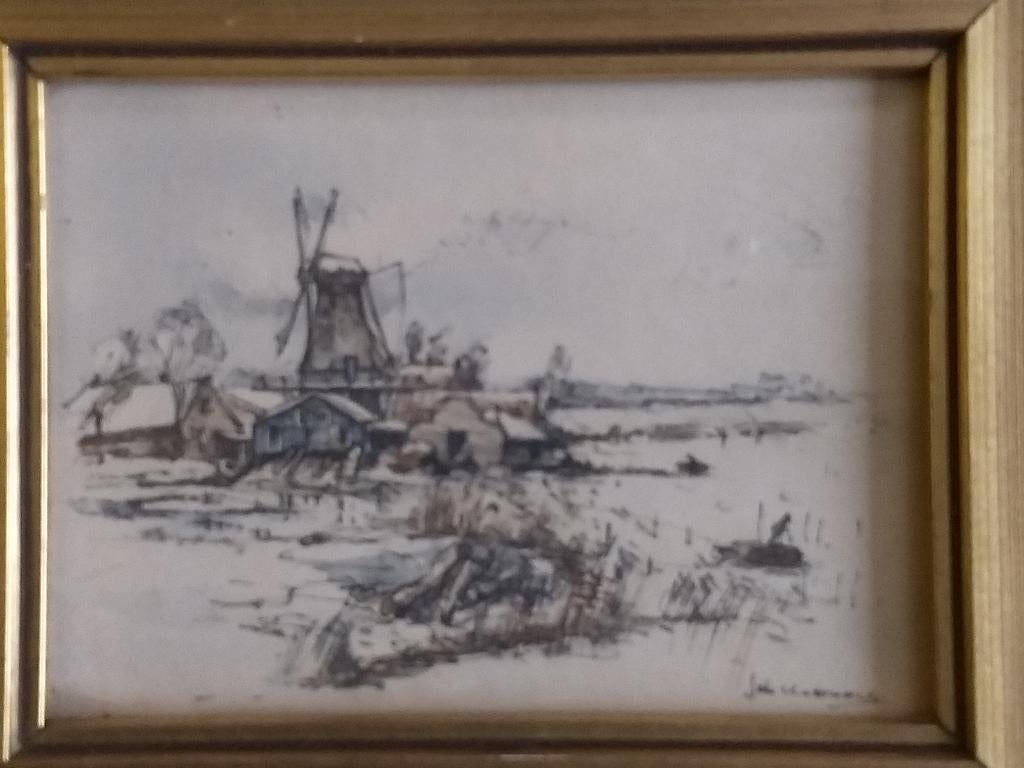 Oud schilderwerkje Jan Korthals., Ophalen