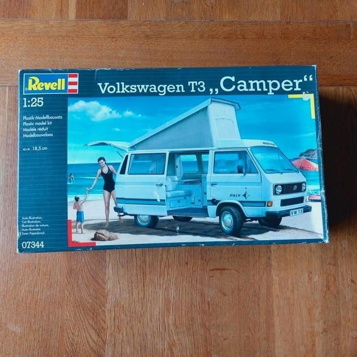 Revell Volkswagen T3 Camper - Modelbouwdoos 1:25, Ophalen of Verzenden, Groter dan 1:32, Auto, Revell