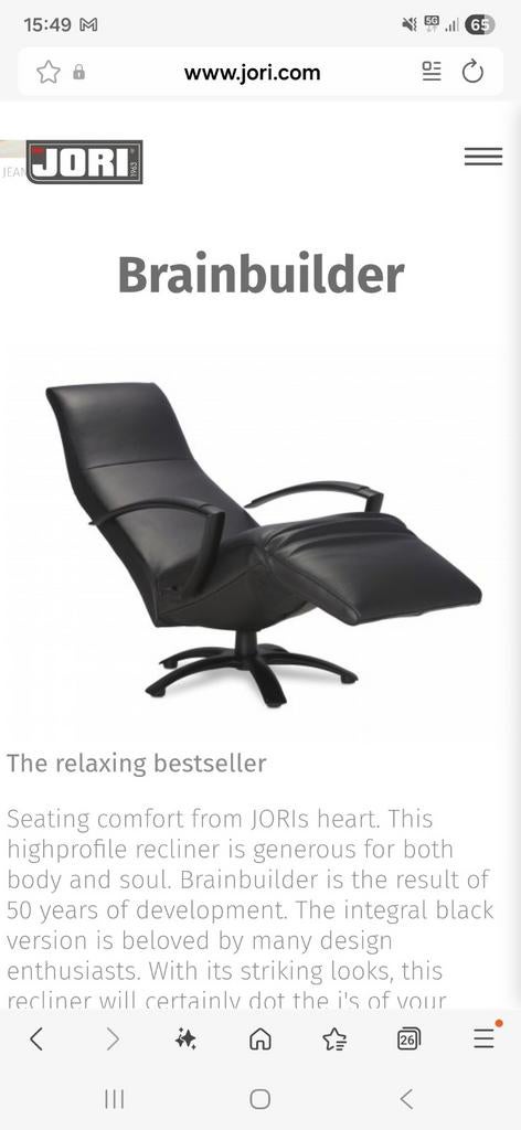 JORI brainbuilder, Huis en Inrichting, Fauteuils, Ophalen