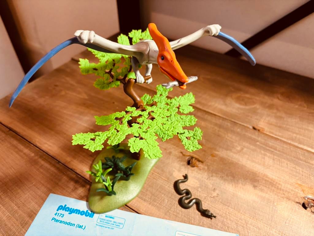 Playmobil 4173 Pteranodon dinosaurus met prooi, Ophalen of Verzenden, Gebruikt, Complete set
