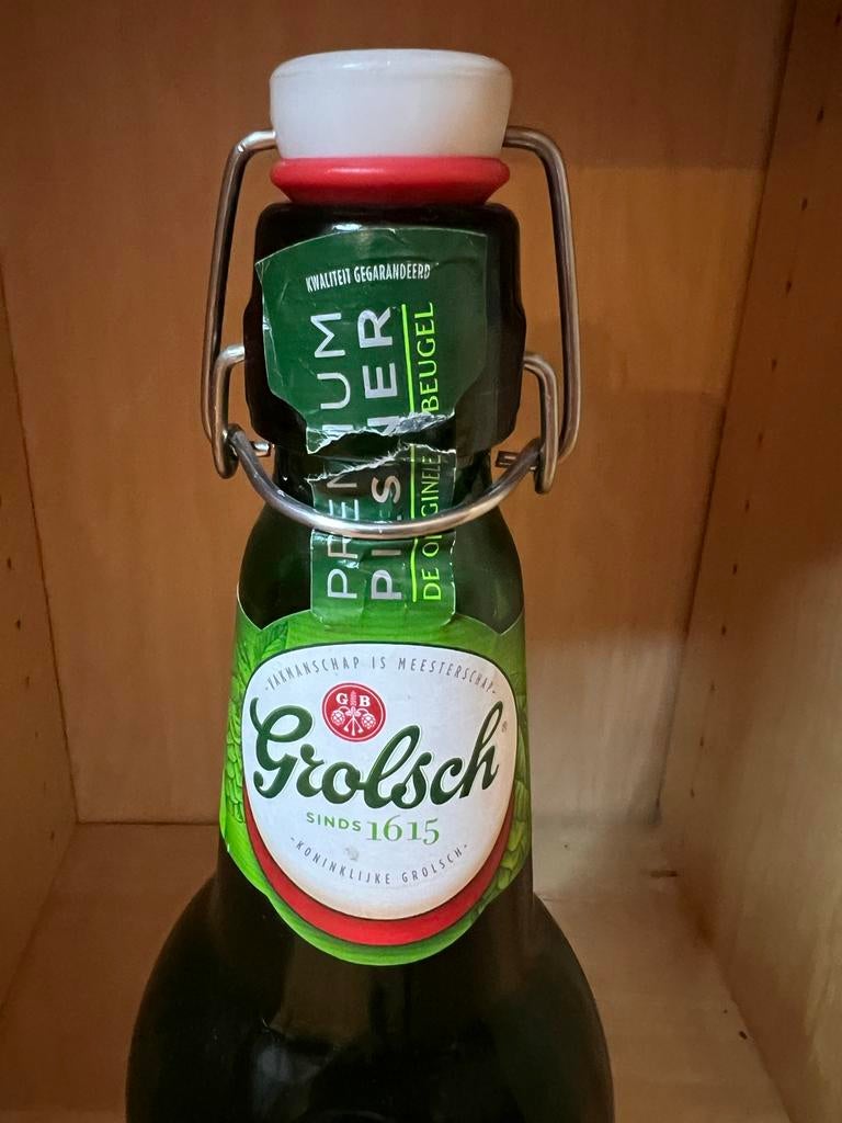 Grolsch Beugelfles 1.5L, Ophalen of Verzenden, Zo goed als nieuw, Gebruiksvoorwerp