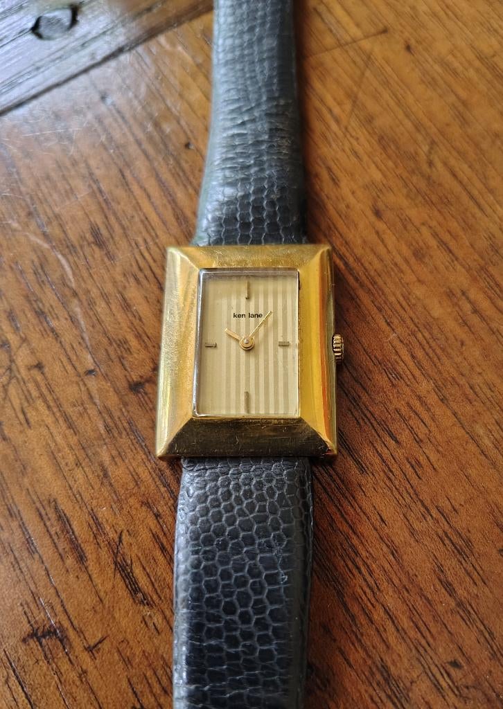 Horloge Ken Lane Swiss made, 17 jewels ,vintage, Antiek en Kunst, Ophalen of Verzenden