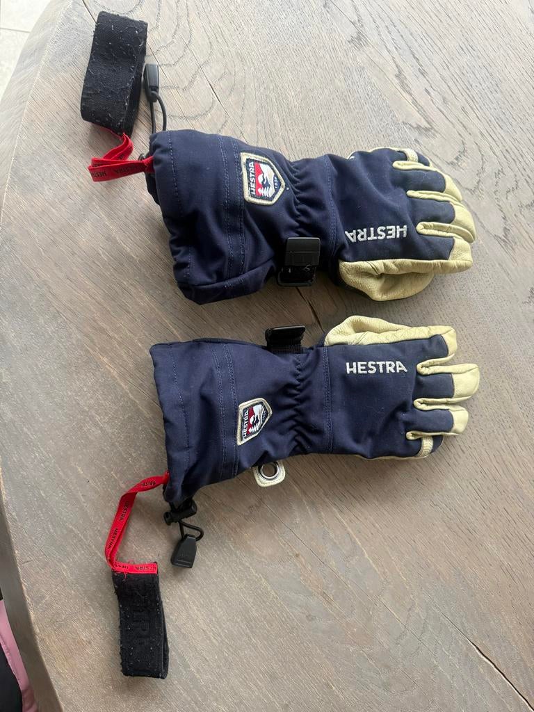 Hestra Army Leather Heli Ski 5-finger skihandschoenen maat 5, Overige merken, Gebruikt, Ophalen of Verzenden, Kleding