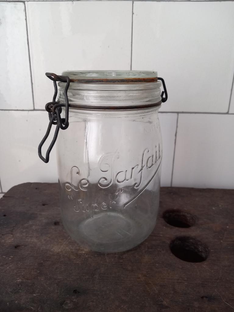 gratis verzenden vintage weck voorraad pot Frans Parfait 1L, Ophalen