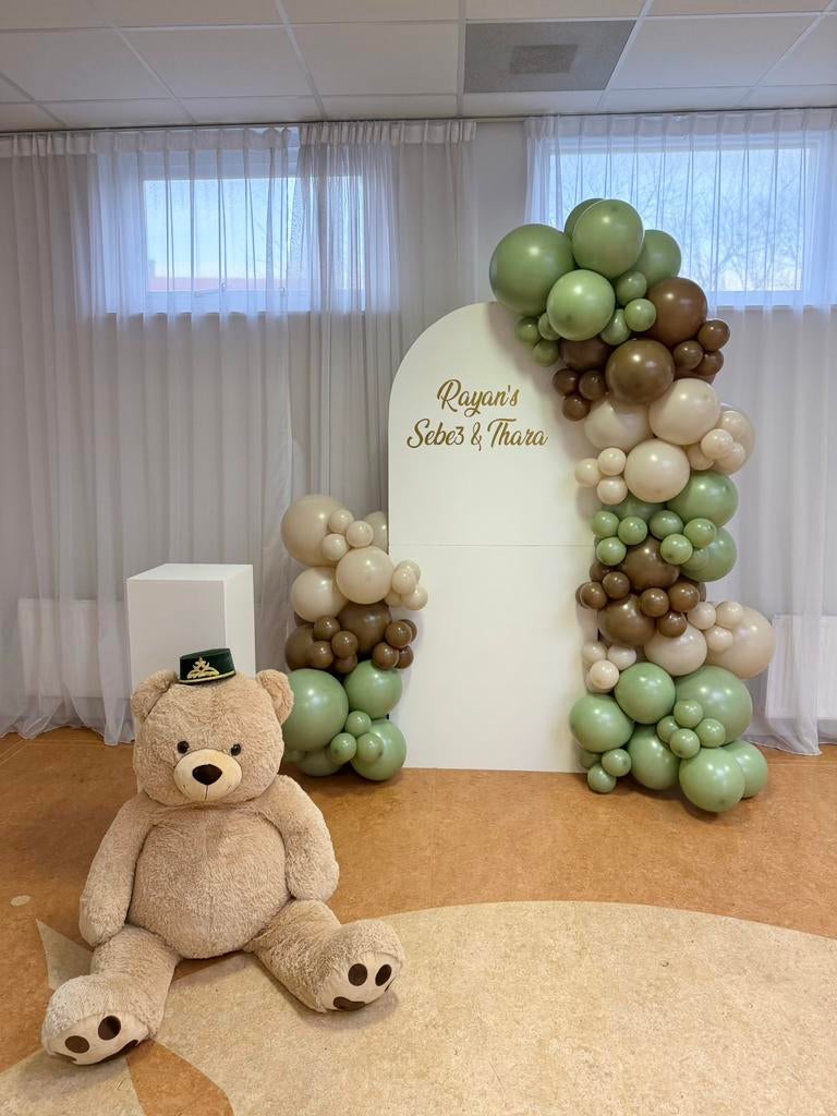 Thara backdrop TE HUUR (ballonnenboog), Ophalen of Verzenden, Zo goed als nieuw, Overige