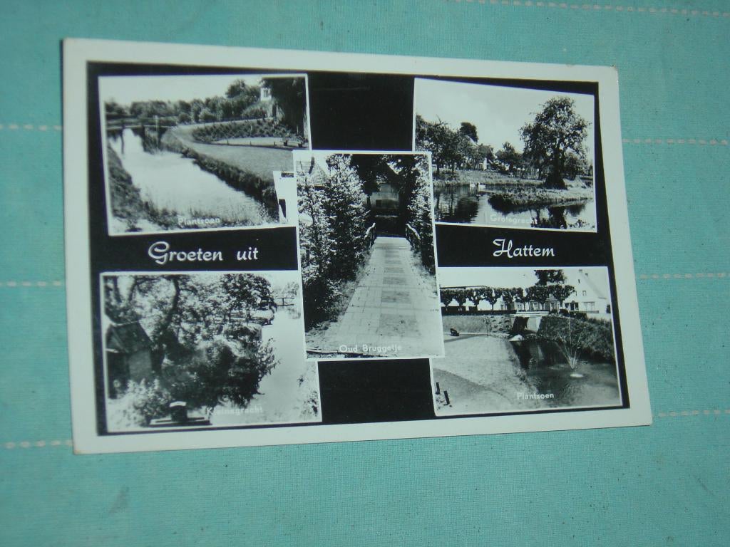 20) Zwart-wit ansichtkaart Hattem, Verzenden, 1980 tot heden, Gelopen, Overijssel