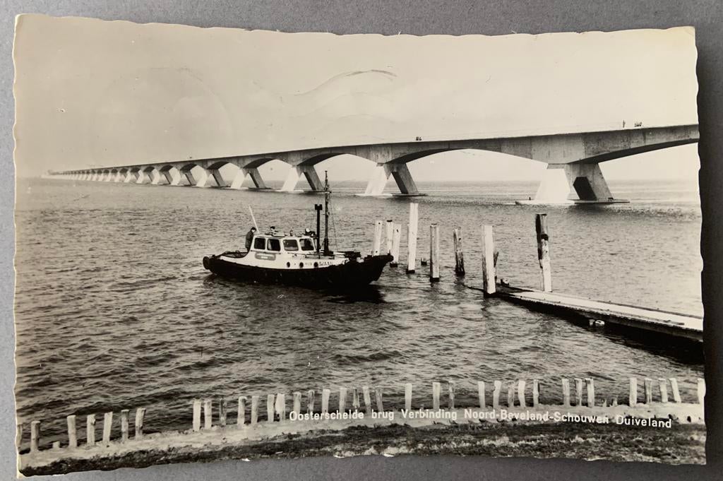 Oosterschelde brug verbinding Noord Beveland Schouwen, Ophalen of Verzenden, Gelopen, Zeeland