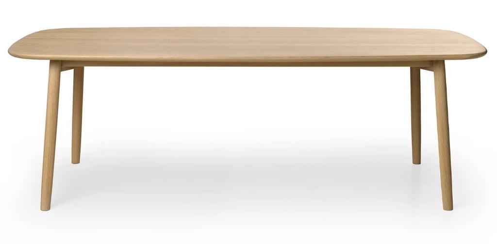 Eettafel Kluskens Antony - 180x95cm - Nature white, Huis en Inrichting, Tafels | Eettafels, Ophalen, Eikenhout, Nieuw, 50 tot 100 cm