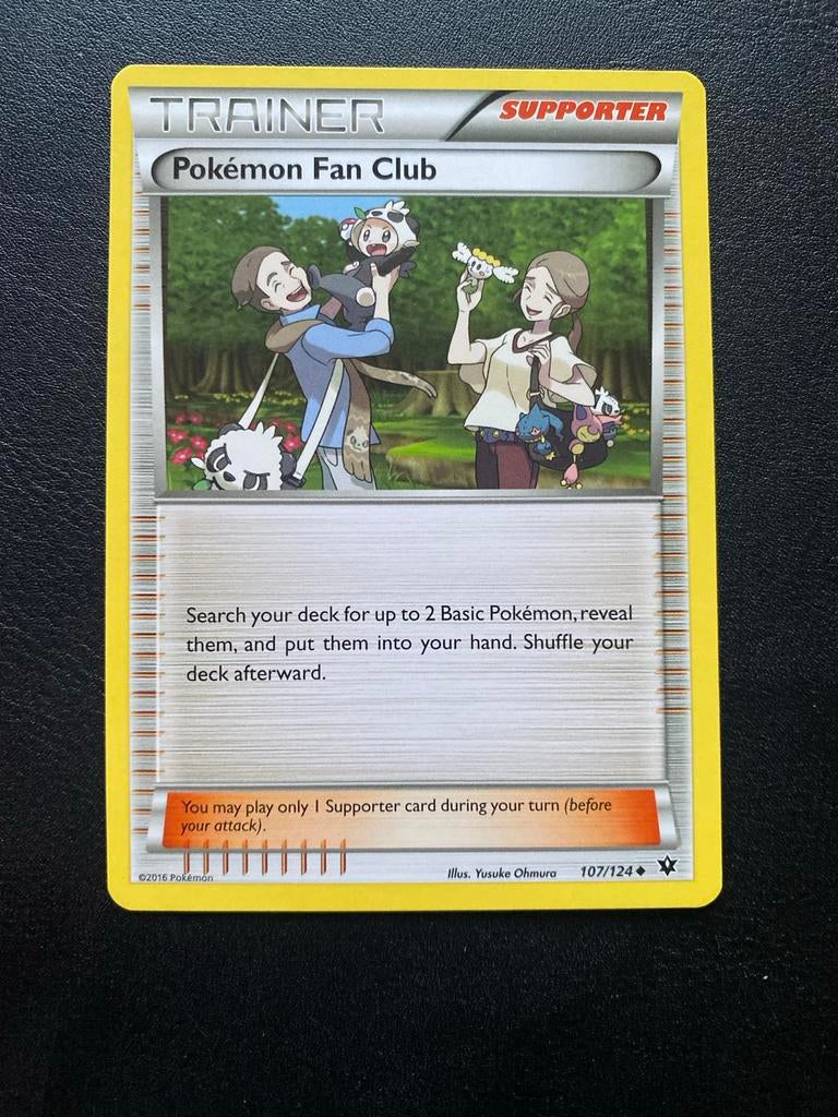 Pokémon Fan Club 107/124 Pokémon XY Fates Collide Packfresh, Ophalen of Verzenden, Zo goed als nieuw, Losse kaart