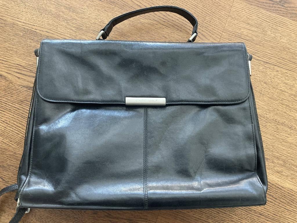 claudio ferrici dames (laptop formaat, zakelijk) tas, Ophalen of Verzenden, Gebruikt, Zwart, Handtas