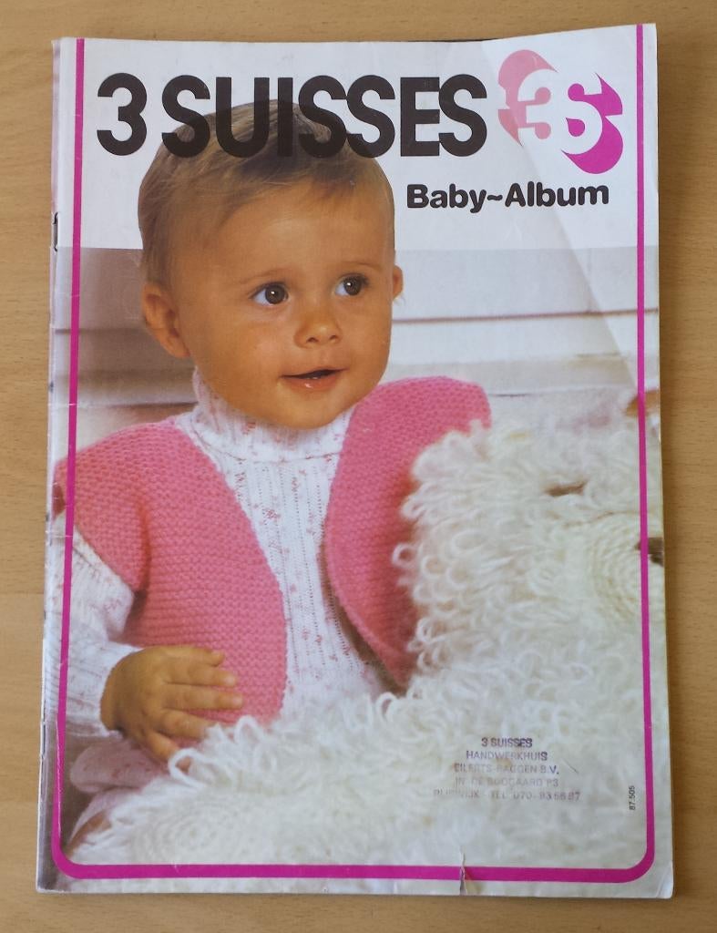 3 Suisses Baby-Album - jaren 70 - breien en haken, Gebruikt, Breien of Haken, Ophalen of Verzenden, 3 Suisses