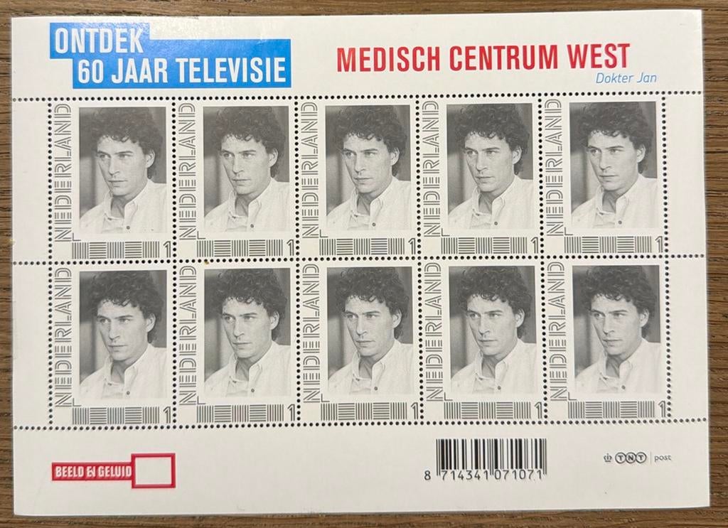 Postzegels pf. MCW. Dr. Jan. Ontdek 60 jaar televisie, Postzegels en Munten, Ophalen of Verzenden, Na 1940, Postfris