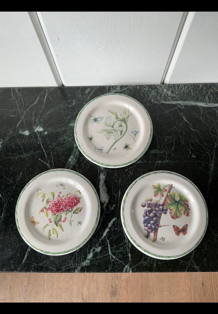 3 x Theetip / bonbon schoteltje v theezakje Janneke Brinkman, Ophalen of Verzenden, Zo goed als nieuw