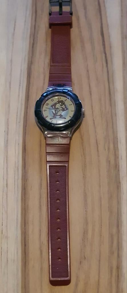Warner bros /Taz horloge 1996, Ophalen of Verzenden, Gebruikt, Rood, Jongen of Meisje