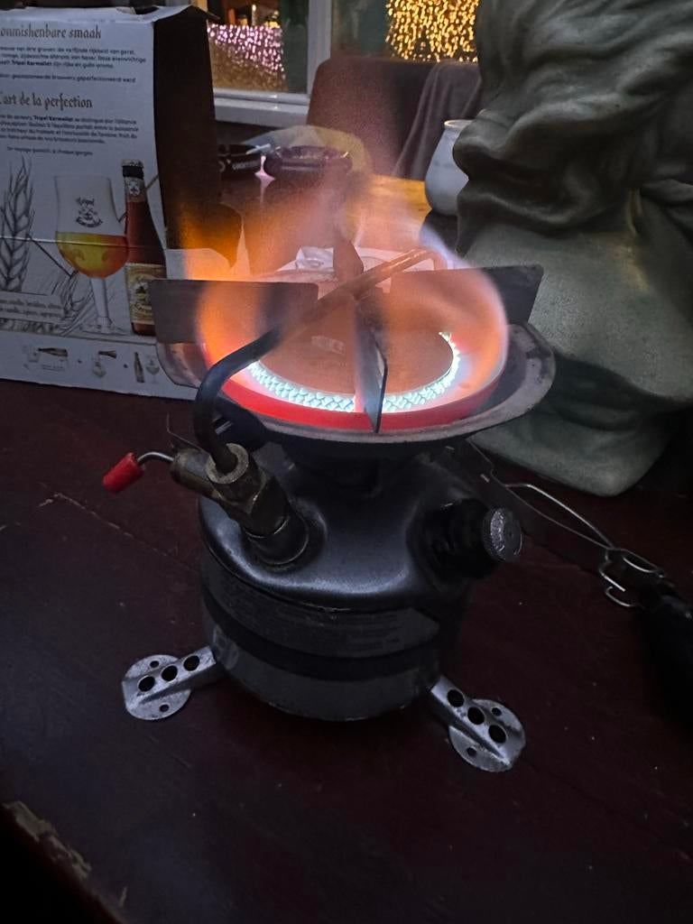 Coleman Feather 442 Benzinebrander - Draagbaar en Krachtig, Ophalen of Verzenden, Gebruikt