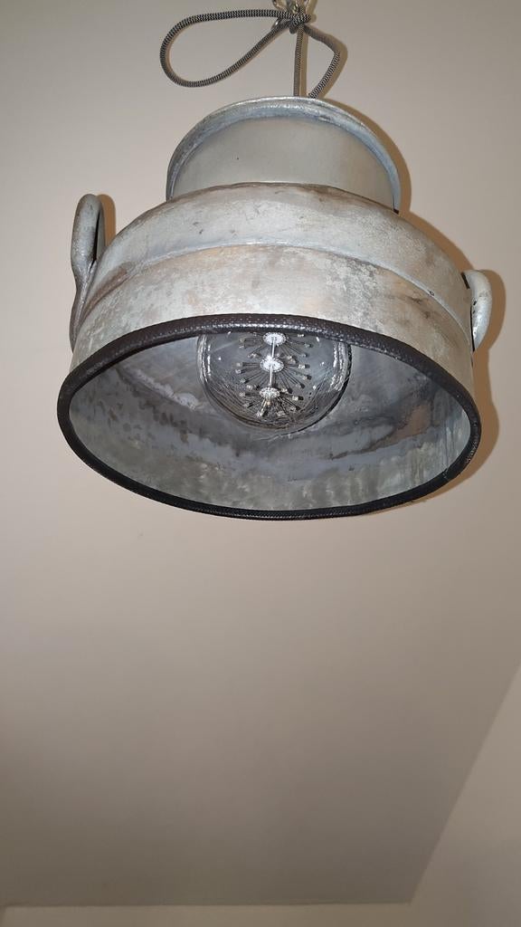 3 Unieke Melkbus Lampen, Ophalen of Verzenden, Gebruikt, Metaal, Industrieel, Vintage