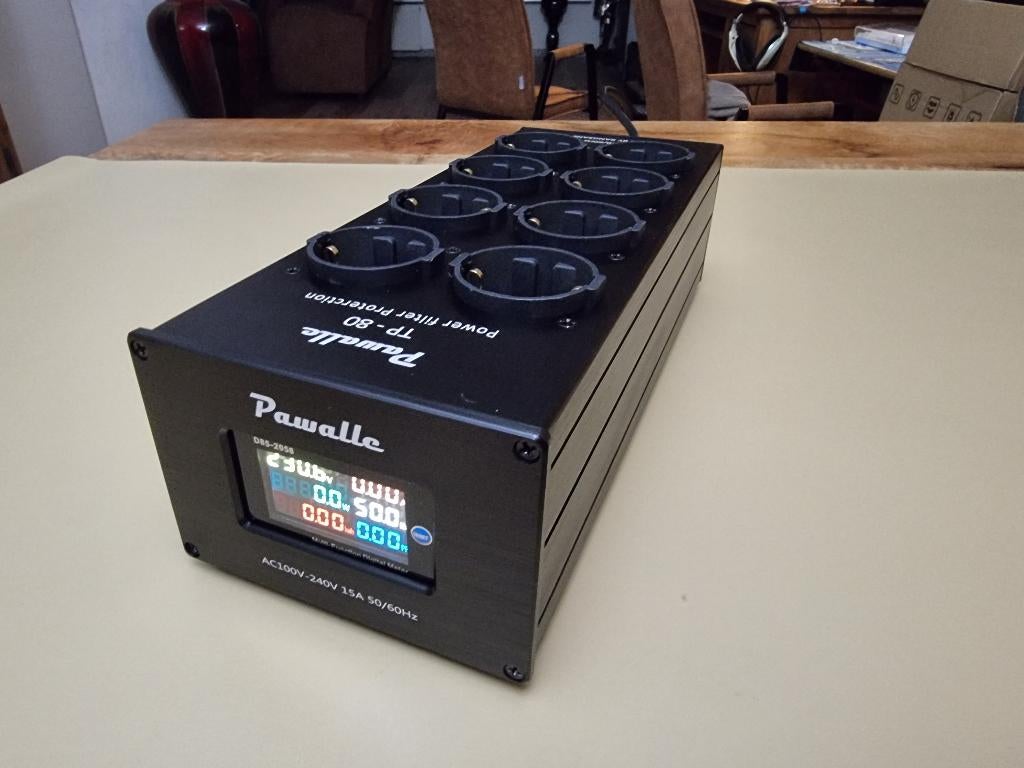 Audio Noise Safe AC Power Filter 8 Voudig Netfilter Zwart, Audio, Tv en Foto, Ophalen of Verzenden, Nieuw, Audio