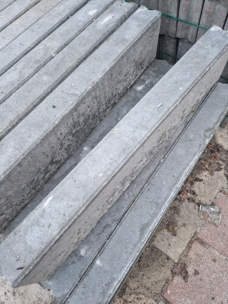 Betonbanden 10x20x100 grijs, Ophalen, Overige typen, Nieuw, Minder dan 5 m²