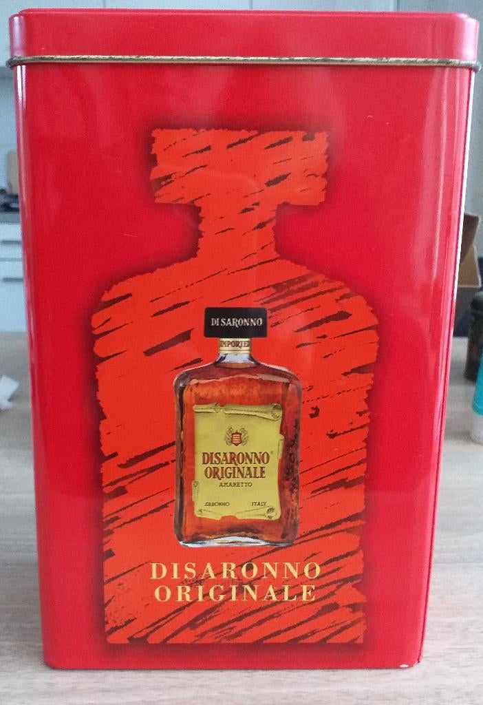 Disaronno Originale blik., Verzamelen, Blikken, Ophalen of Verzenden, Gebruikt, Overige, Overige merken
