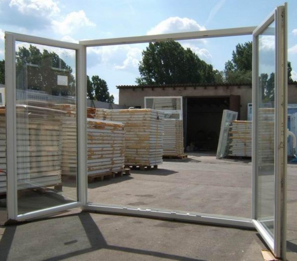 Balkondeuren/ kunststof / zwart 4000 x 2200, Ophalen, Kunststof, Deurkozijn, Nieuw