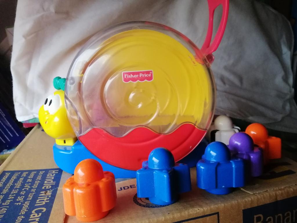 Slak met blokken en muziek fisher price, Ophalen of Verzenden, Speelset