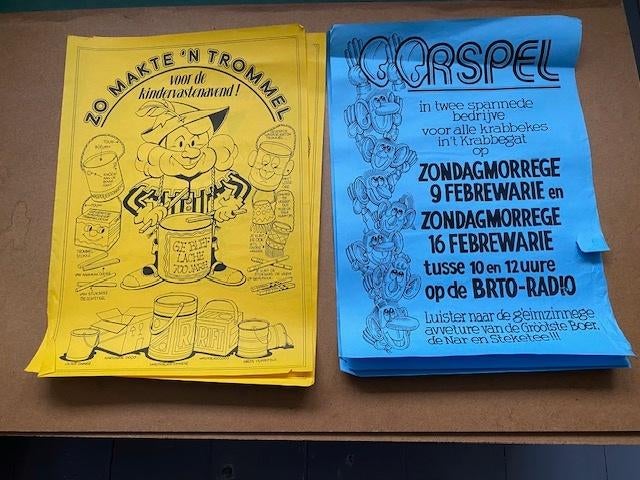 4 posters van kinder vastenavend krabbegat bergen op zoom, Ophalen, Zo goed als nieuw
