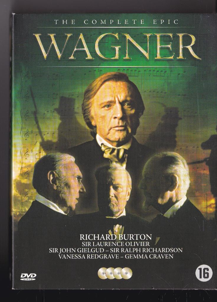 Wagner - serie ֎ 1983, Richard Burton, sir Laurence Olivier, Gebruikt, Vanaf 16 jaar, 1980 tot heden, Drama