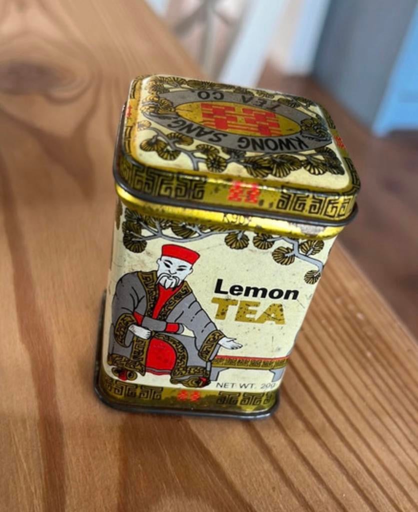 Mini theeblikje, Verzamelen, Blikken, Ophalen of Verzenden, Zo goed als nieuw, Overige