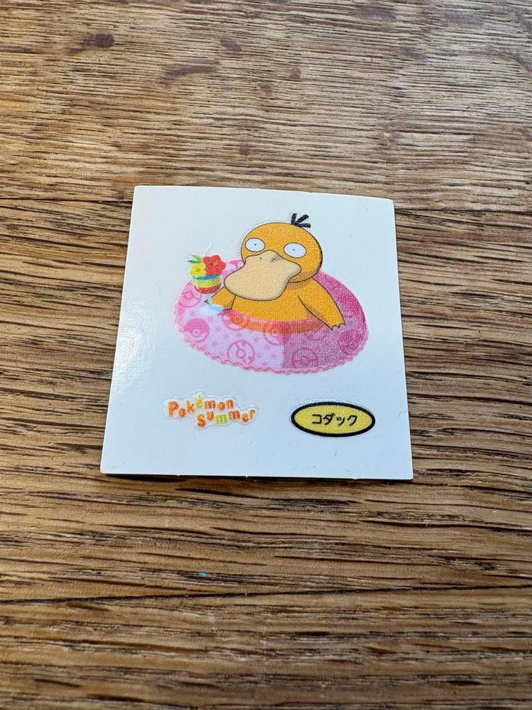 Psyduck Zwemband Sticker - Pandeco Daiichi Pan, Verzamelen, Ophalen of Verzenden, Zo goed als nieuw, Strip of Tekenfilm